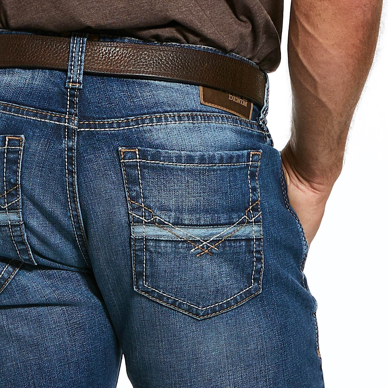 Ariat Men's M7 Rocker Stretch Nassau Stackable Slim Straight Leg Jean - Summit - Image 3