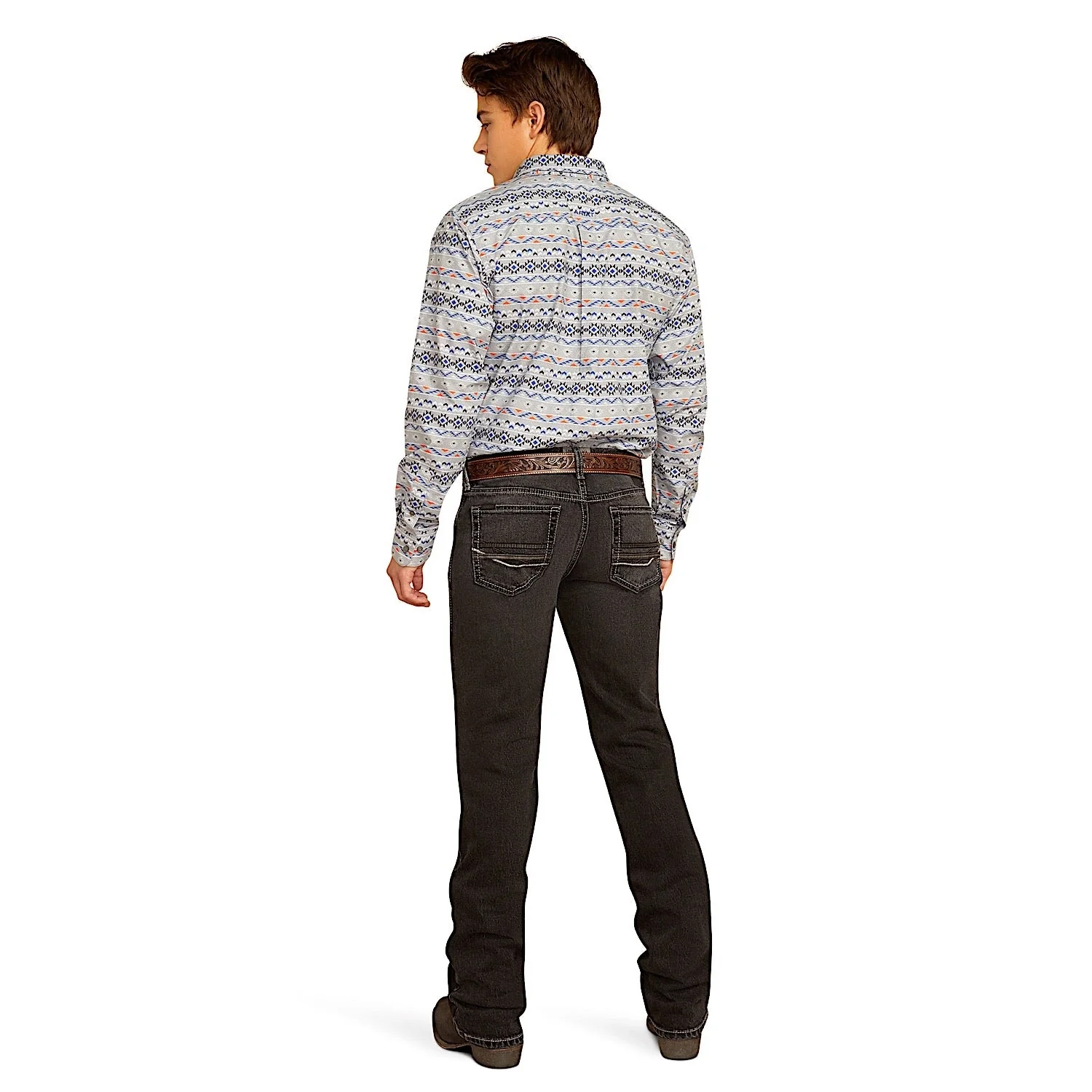 Ariat Men's M7 Slim Straight Leg Jean - Onyx Ebony Black - Image 2