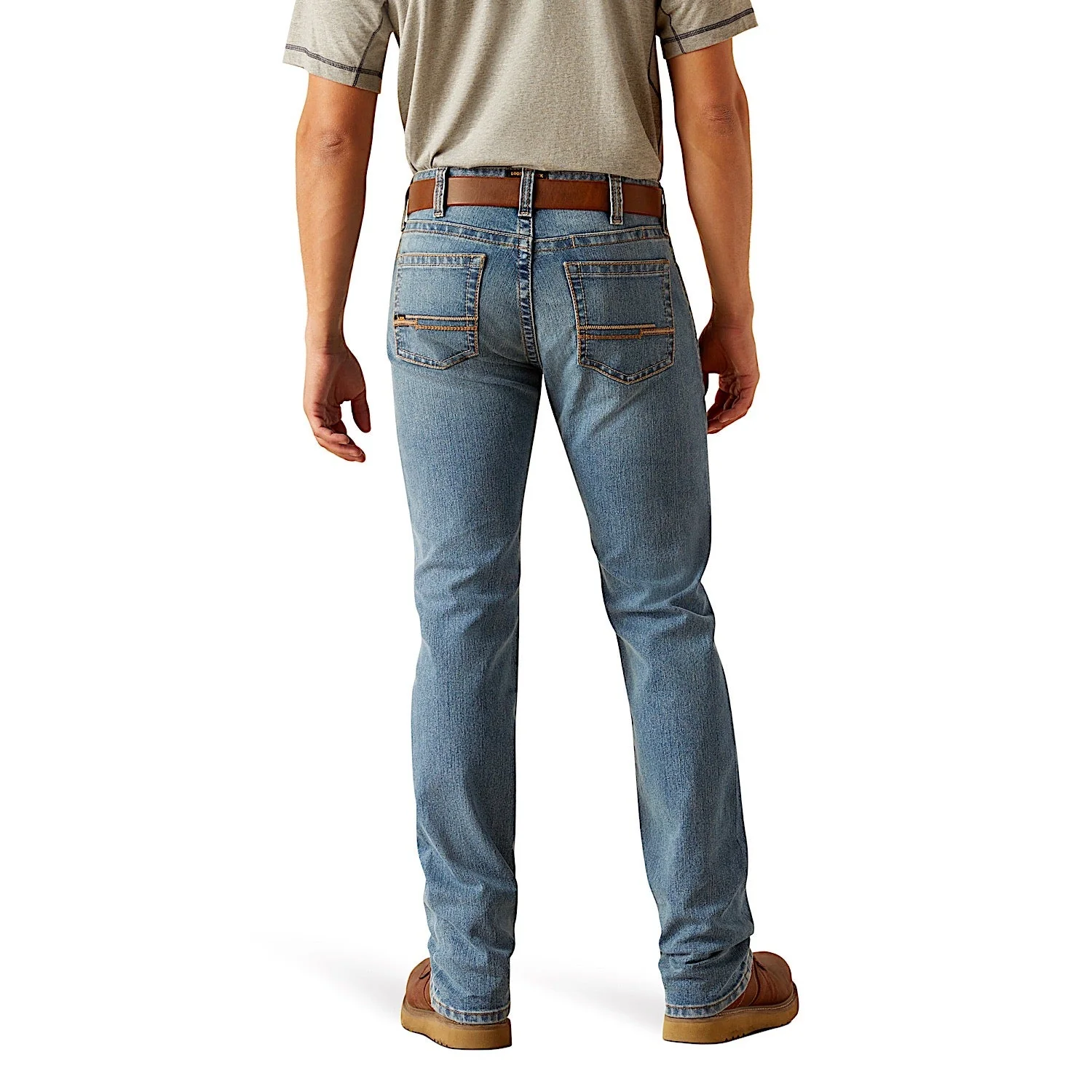 Ariat Men's Rebar M7 Slim Straight Leg Rail Jean - Breaker - Image 2