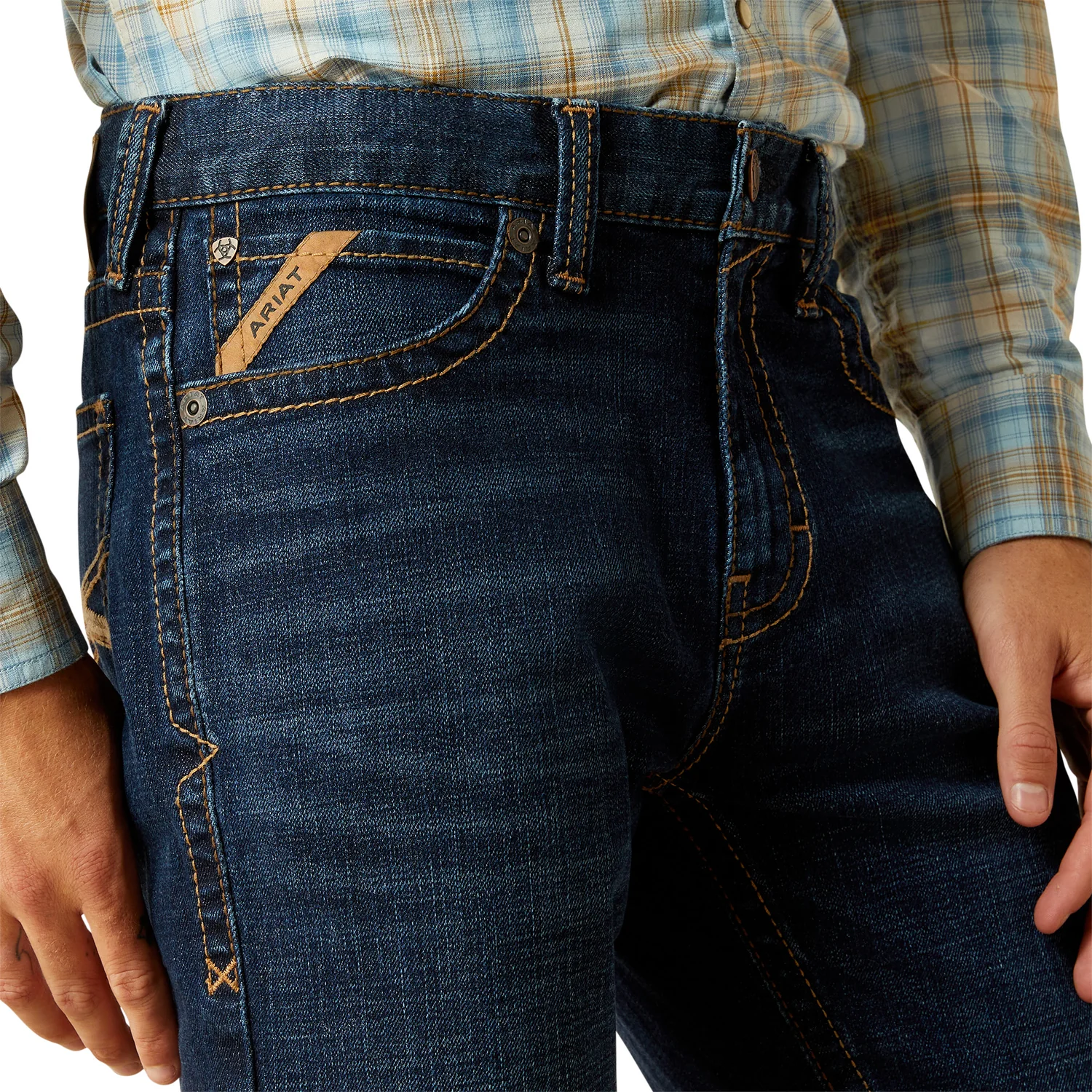 Ariat Men's M8 Modern Shawn Slim Leg Jeans - Brenham - Image 3