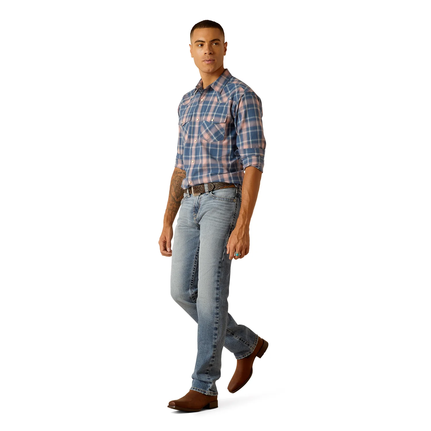 Ariat Men's M8 Modern Slim Leg - Grizzly Baltimore - Image 2