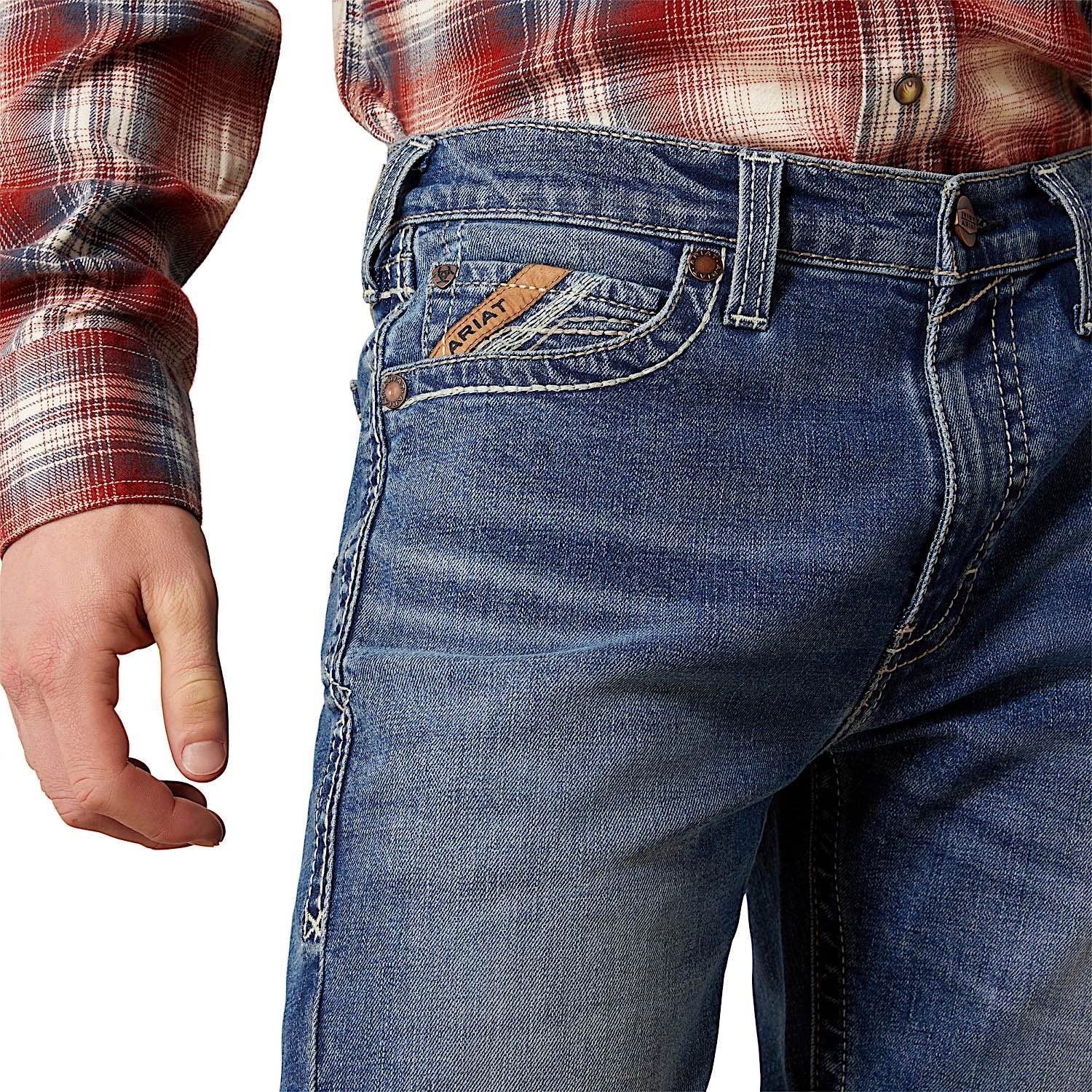 Ariat Men's M8 Modern Straight Jean - Dean Zane - Image 5