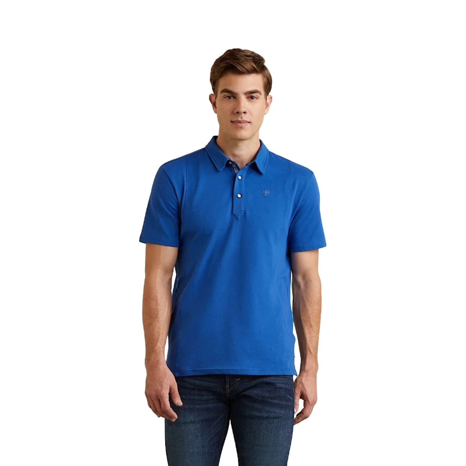 Ariat Men's Medal Polo - Cobalt