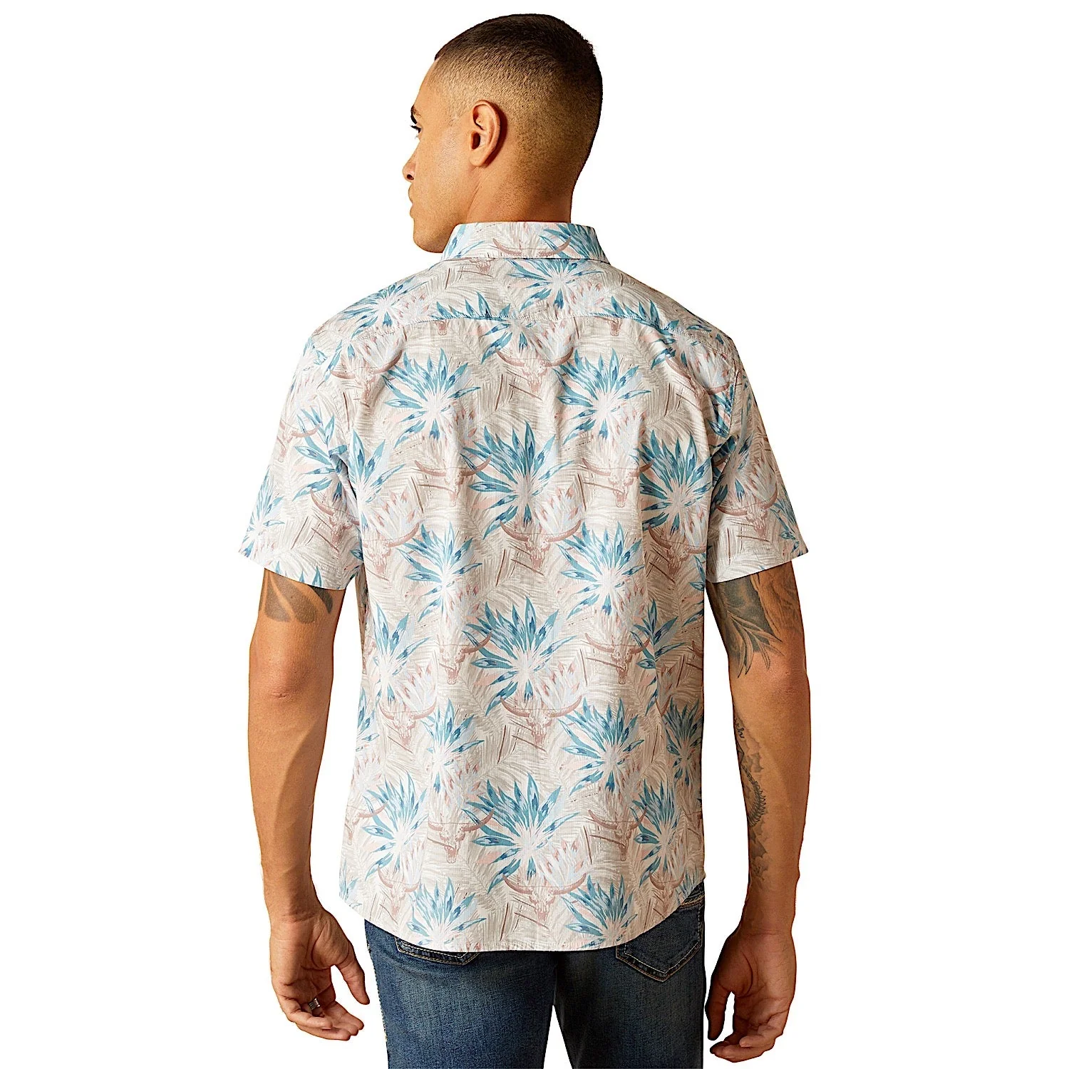 Ariat Men's Modern Fit Macklin Shirt Moonbeam - Image 2