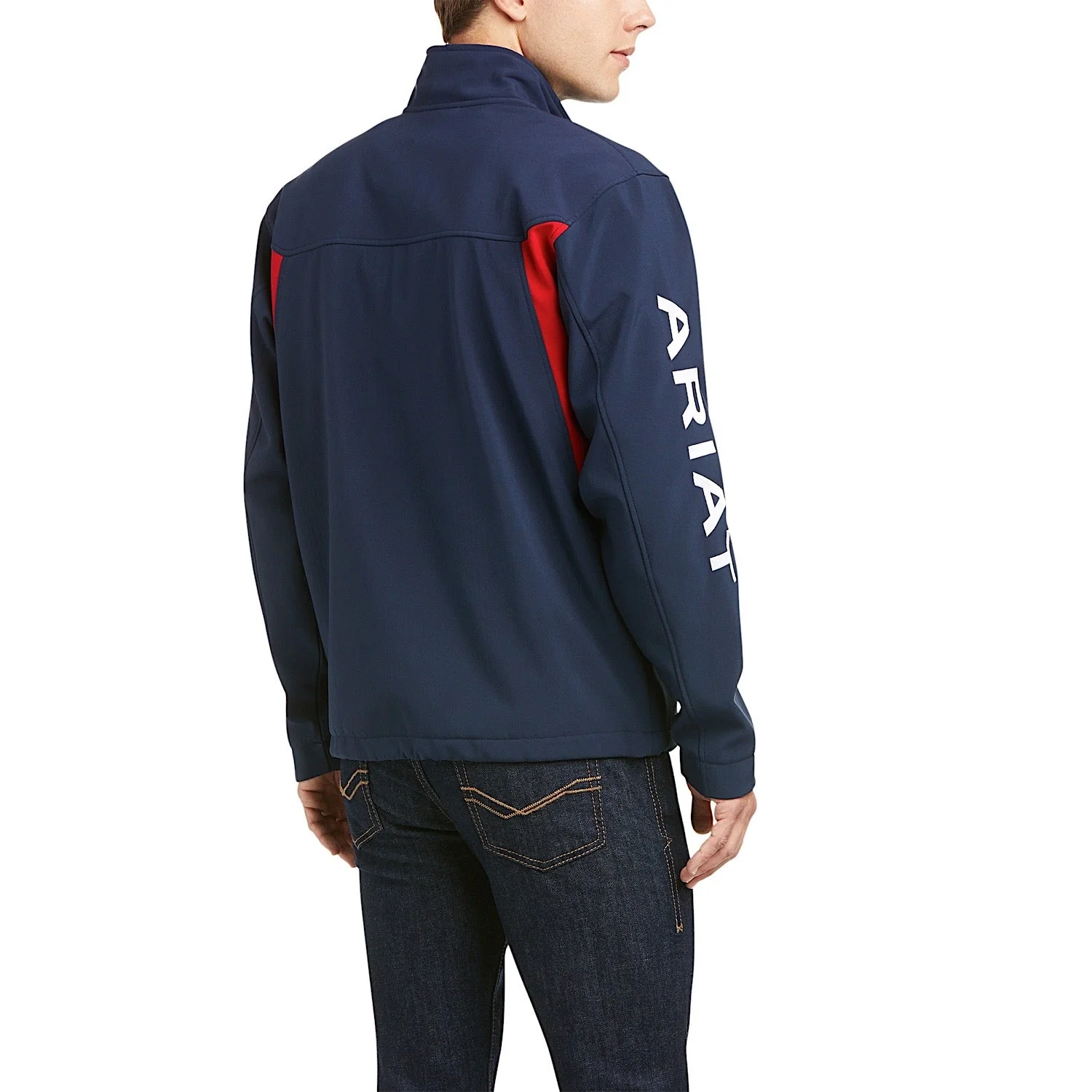 Ariat Men's New Team Softshell Jacket - Navy - Image 2