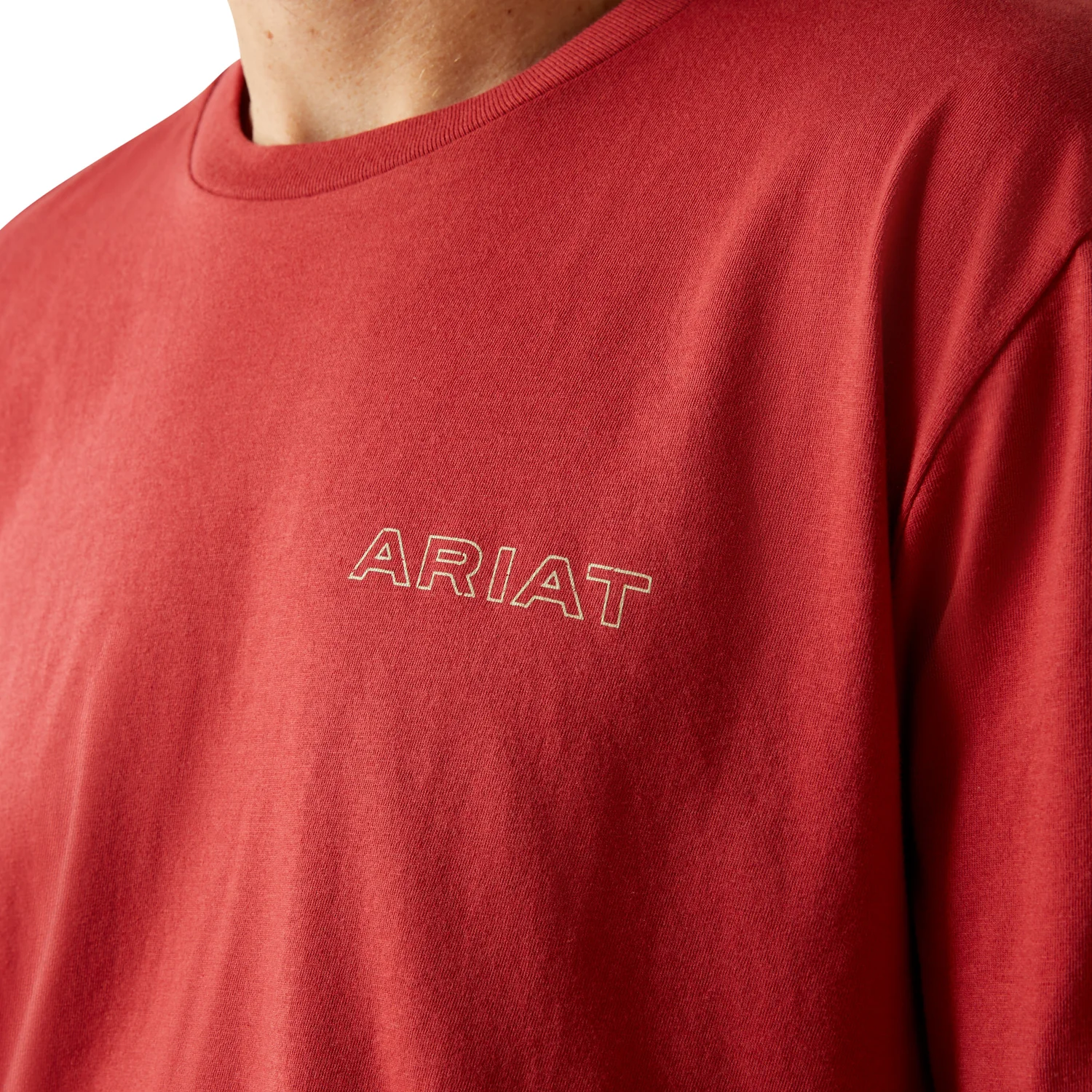 Ariat Men's Patriot Buffalo Coin Tee - Brick Red - Image 2