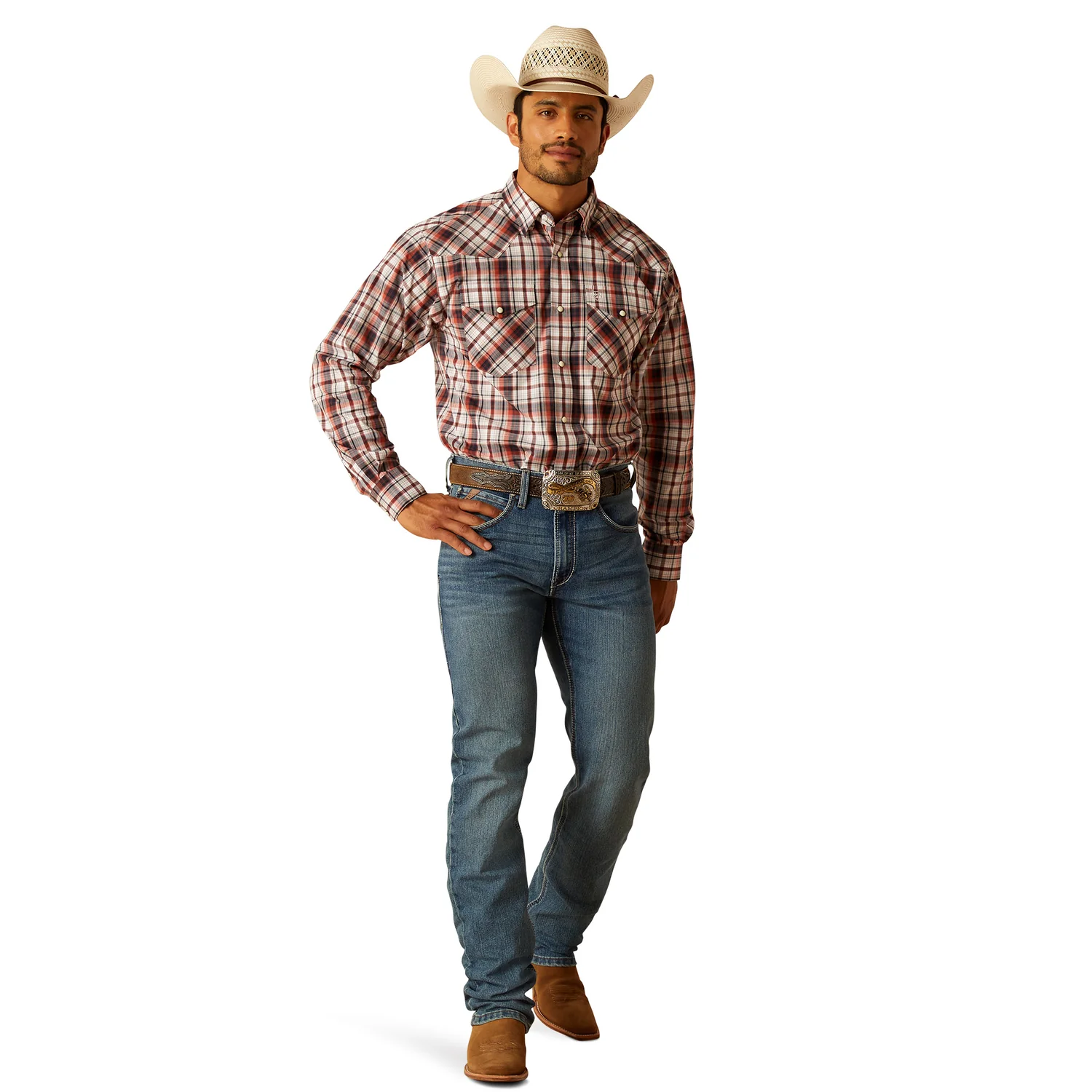 Ariat Men's Pro Payne Snap Shirt - Spice - Image 4