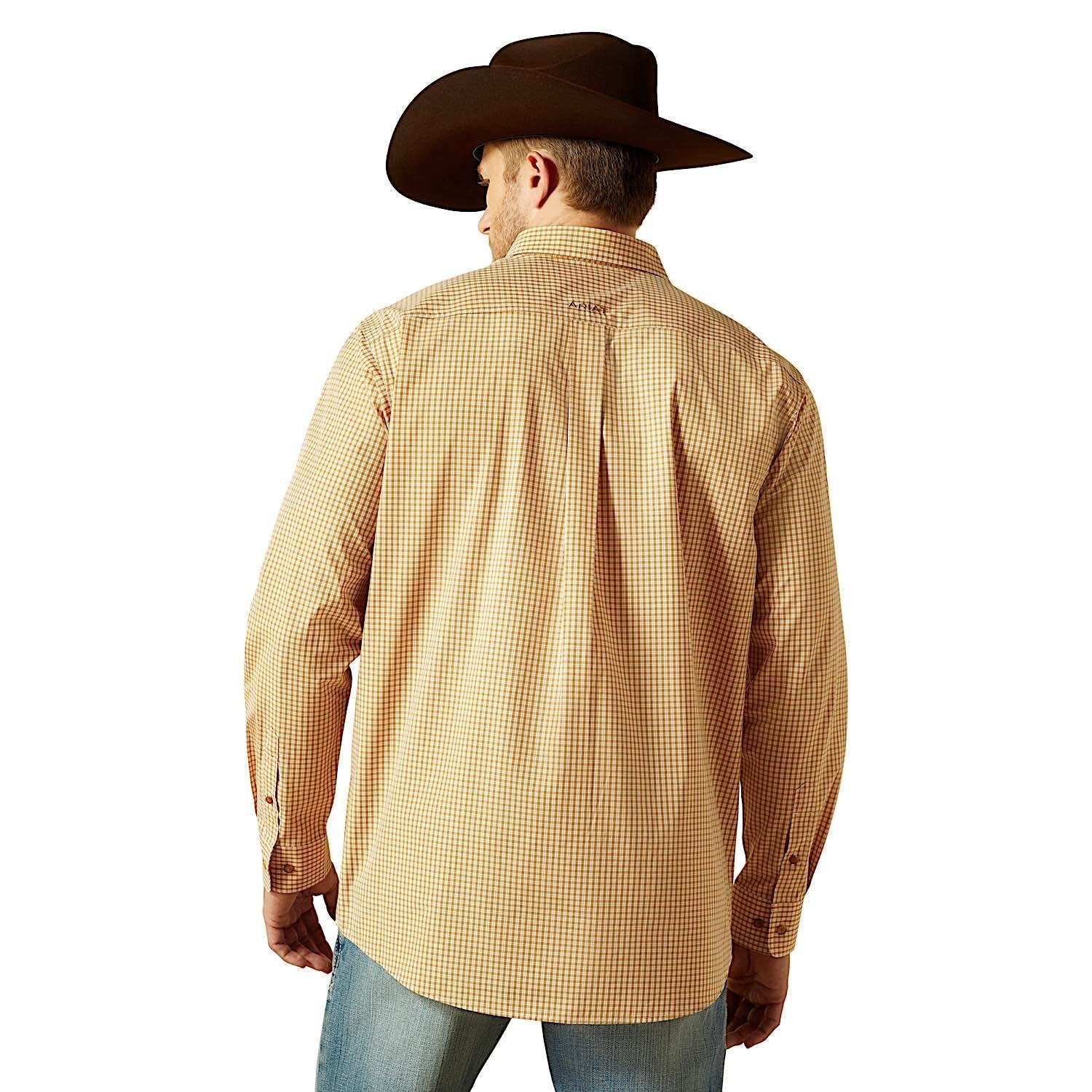 Ariat Men's Pro Series Beckett Classic Fit Shirt - Beige - Image 2