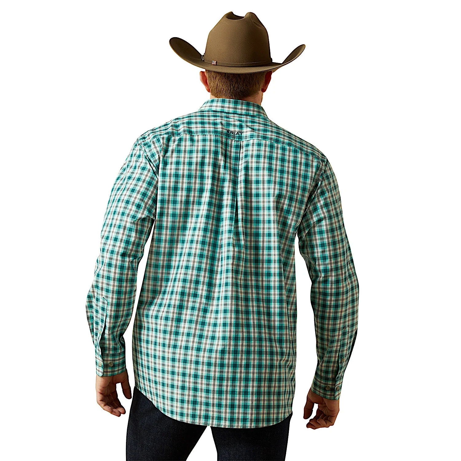 Ariat Men's Pro Series Brayden Classic Fit Shirt - Teal - Image 2