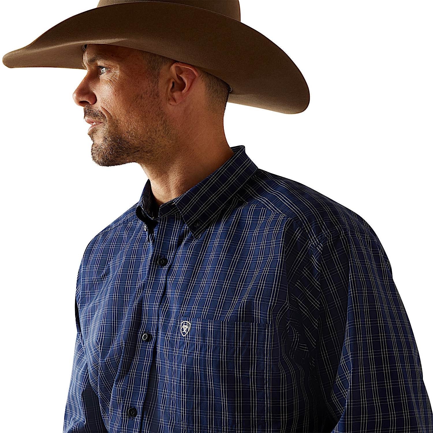 Ariat Men's Pro Series Sawyer Shirt - Dark Blue - Image 4