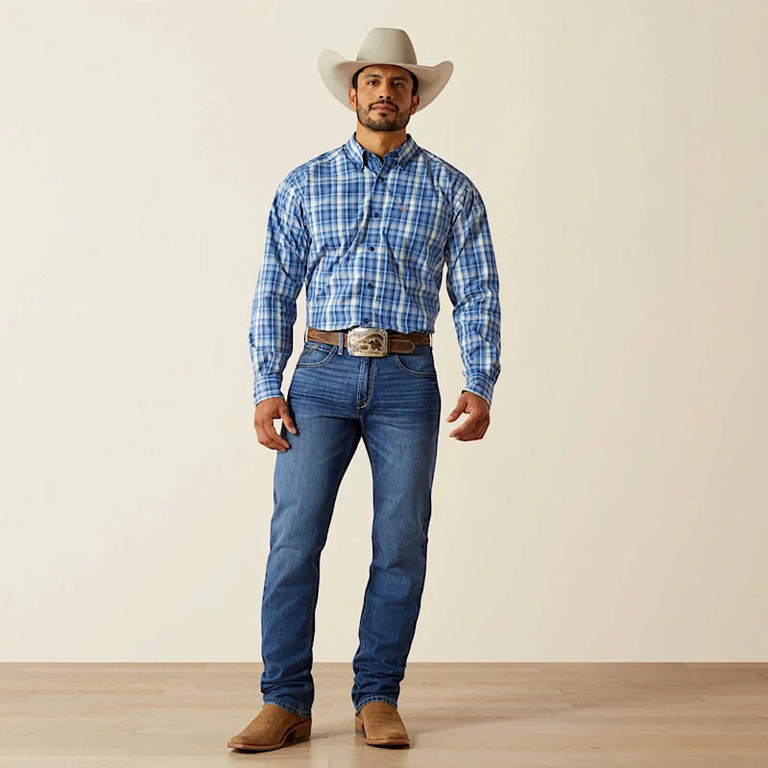 Ariat Men's Pro Series Soloman Shirt - Royal Blue - Image 3