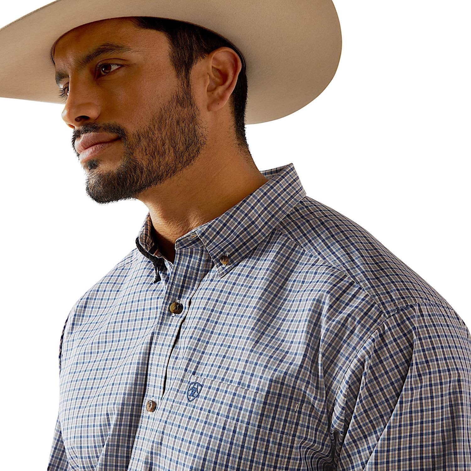 Ariat Men's Pro Series Soren Classic Fit Shirt - Light Brown - Image 4