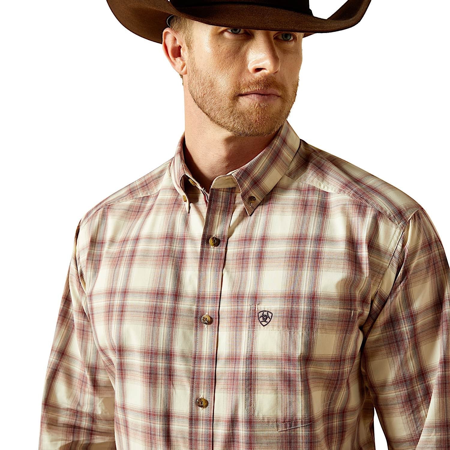 Ariat Men's Pro Series Tobias Classic Fit Shirt - Cream - Image 4
