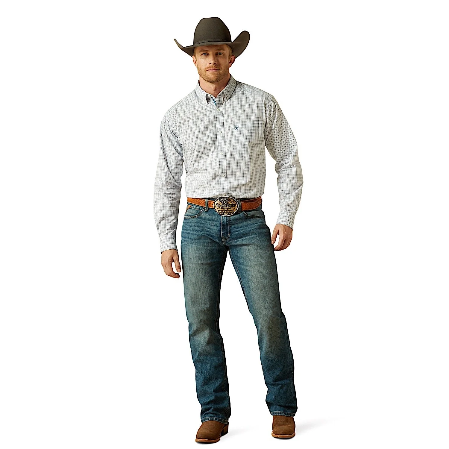 Ariat Men's Pro Series Tristan Classic Fit Shirt - White - Image 3