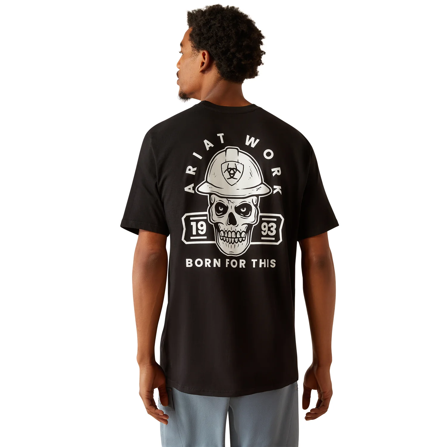 Ariat Men's Rebar Cotton Strong Hardhead T Shirt - Black - Image 2