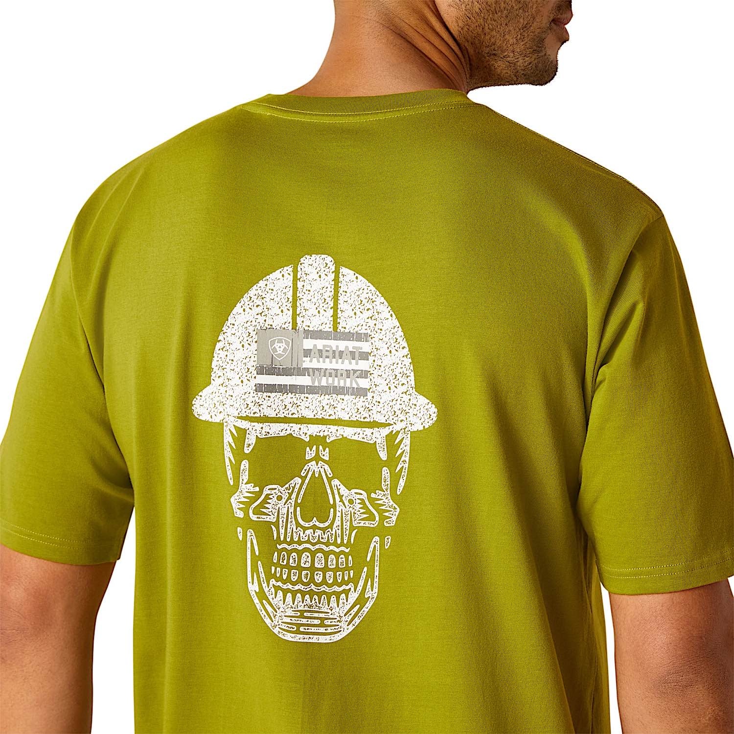 Ariat Men's Rebar Cotton Strong Roughneck Graphic T-Shirt - Going Green - Image 5