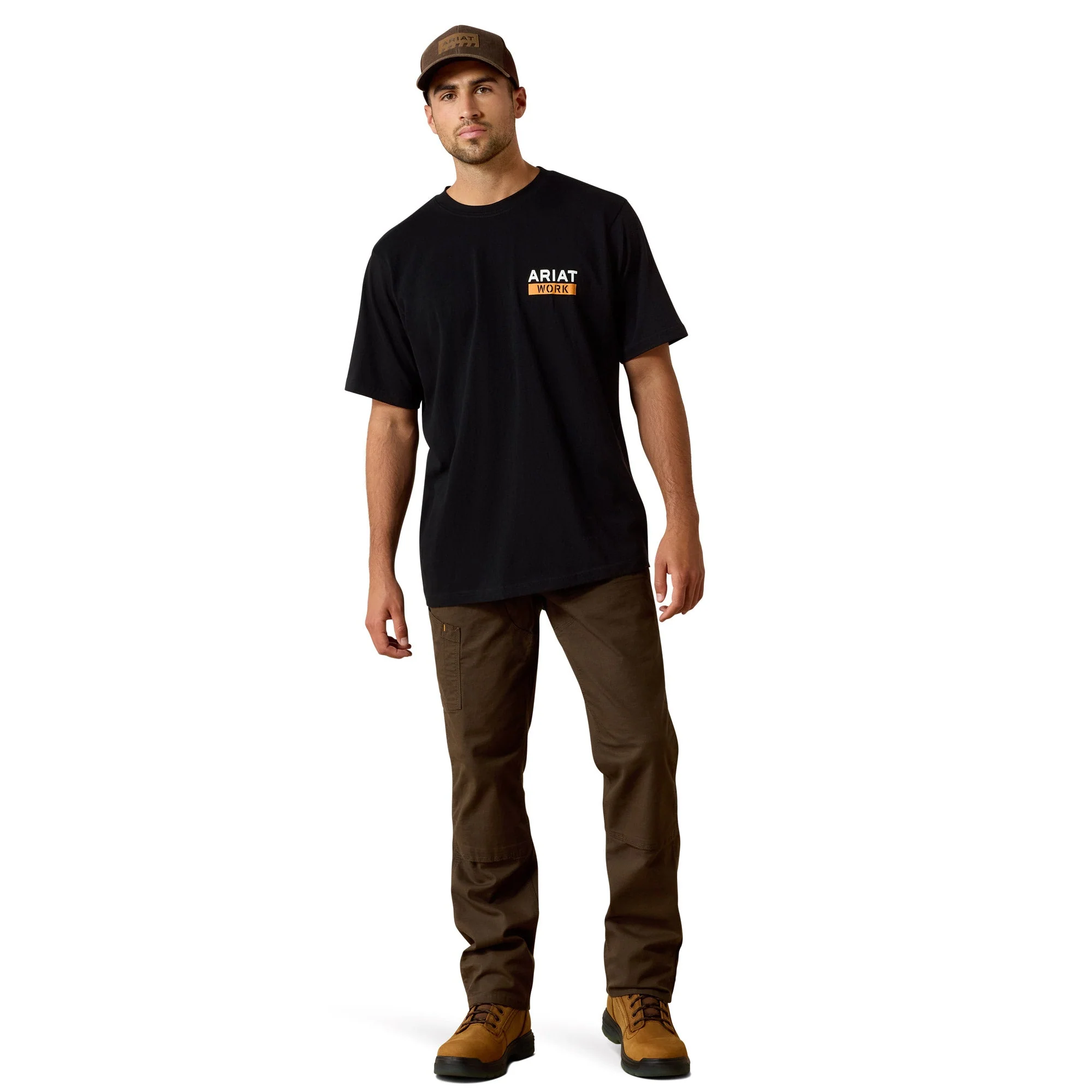Ariat Men's Rebar Cotton Strong Roughneck Graphic T-Shirt - Skull Black - Image 2