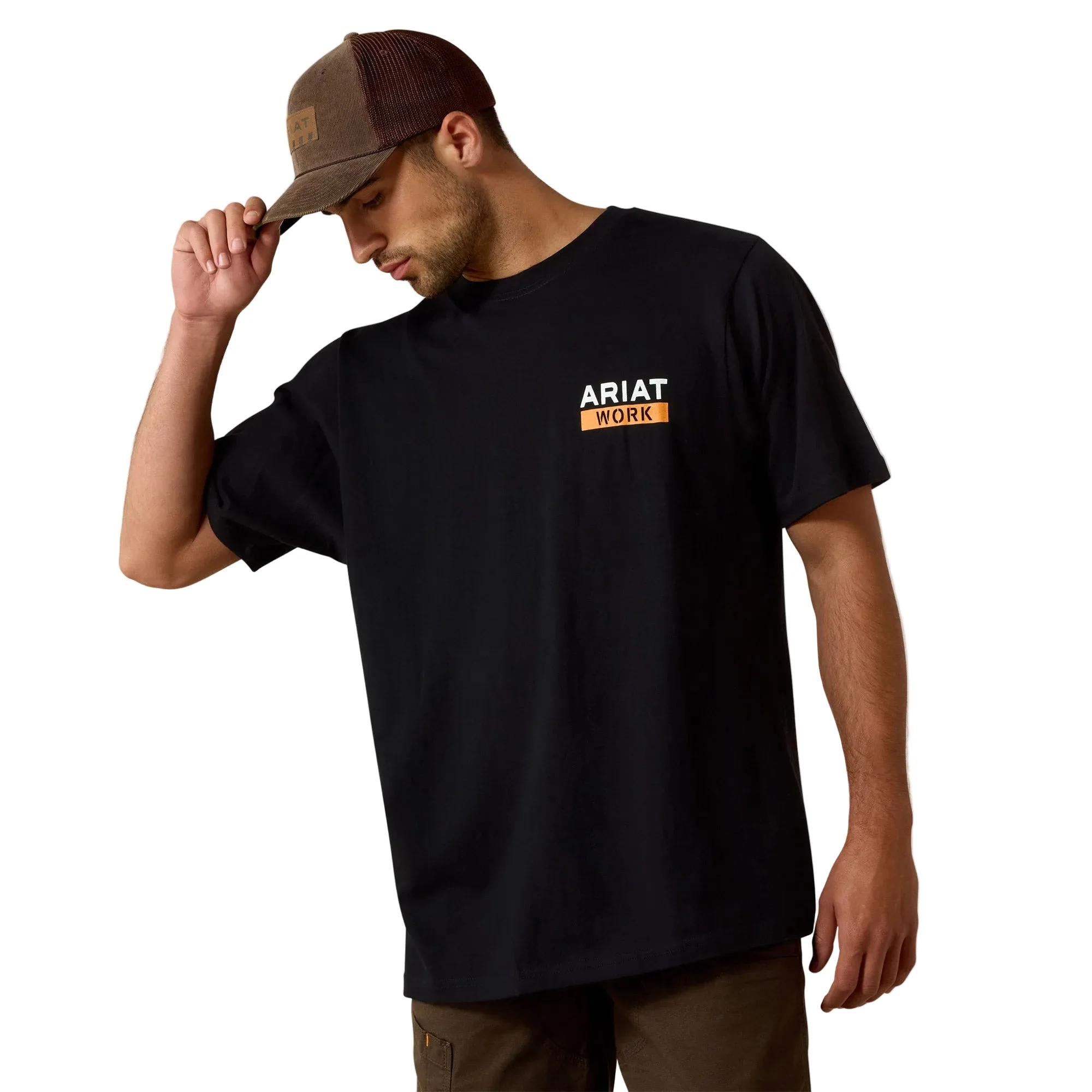 Ariat Men's Rebar Cotton Strong Roughneck Graphic T-Shirt - Skull Black - Image 3
