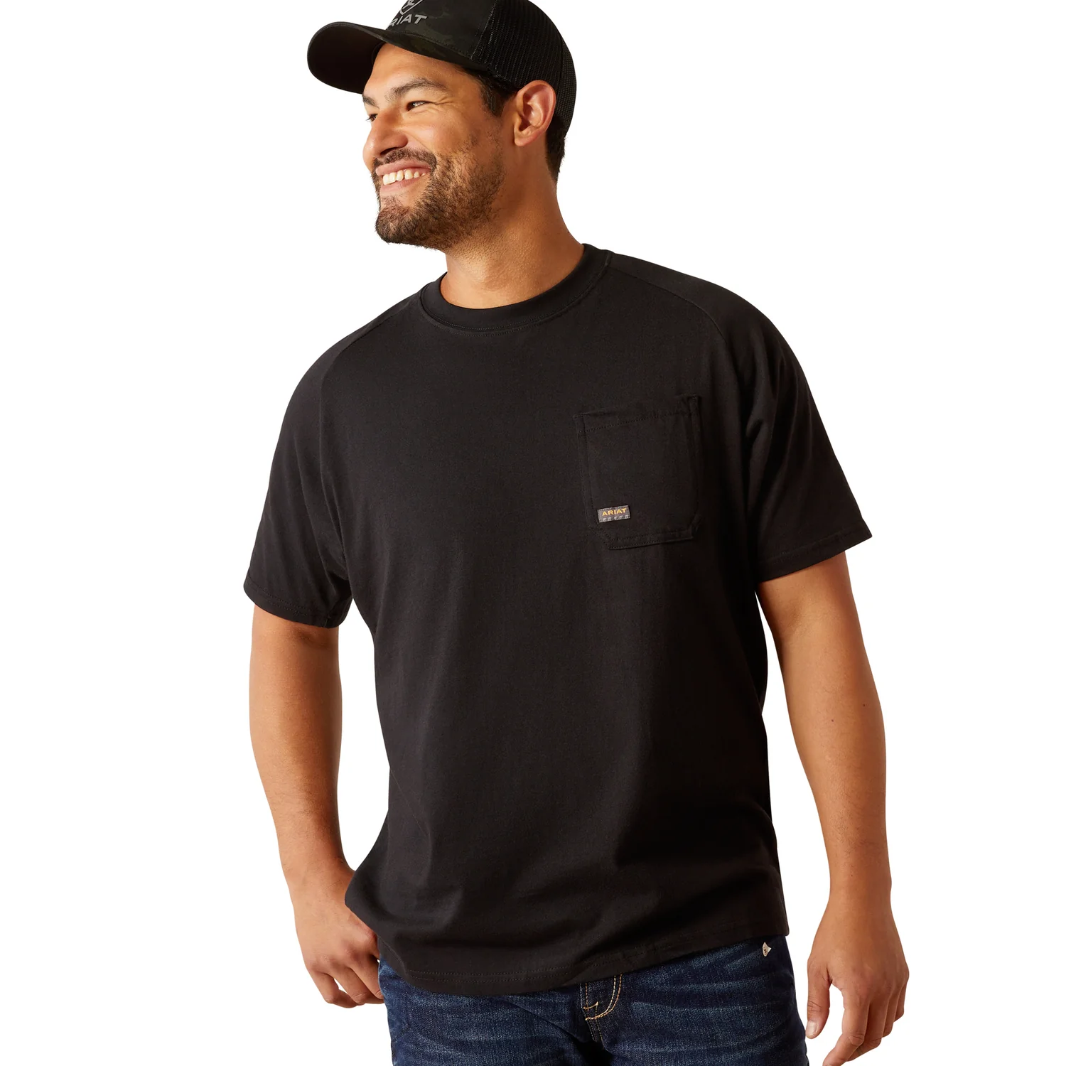 Ariat Men's Rebar Cotton Strong Workhog T Shirt - Black