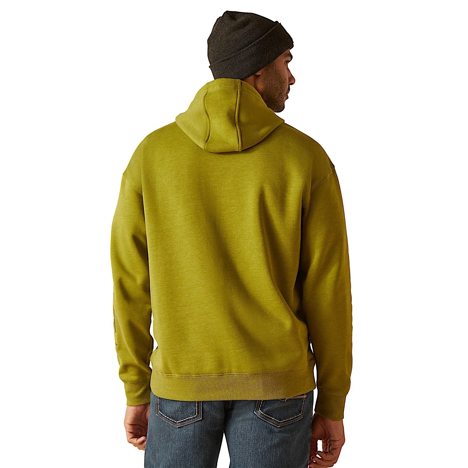 Ariat Men's Rebar Graphic Hoodie - Going Green Heather - Image 2
