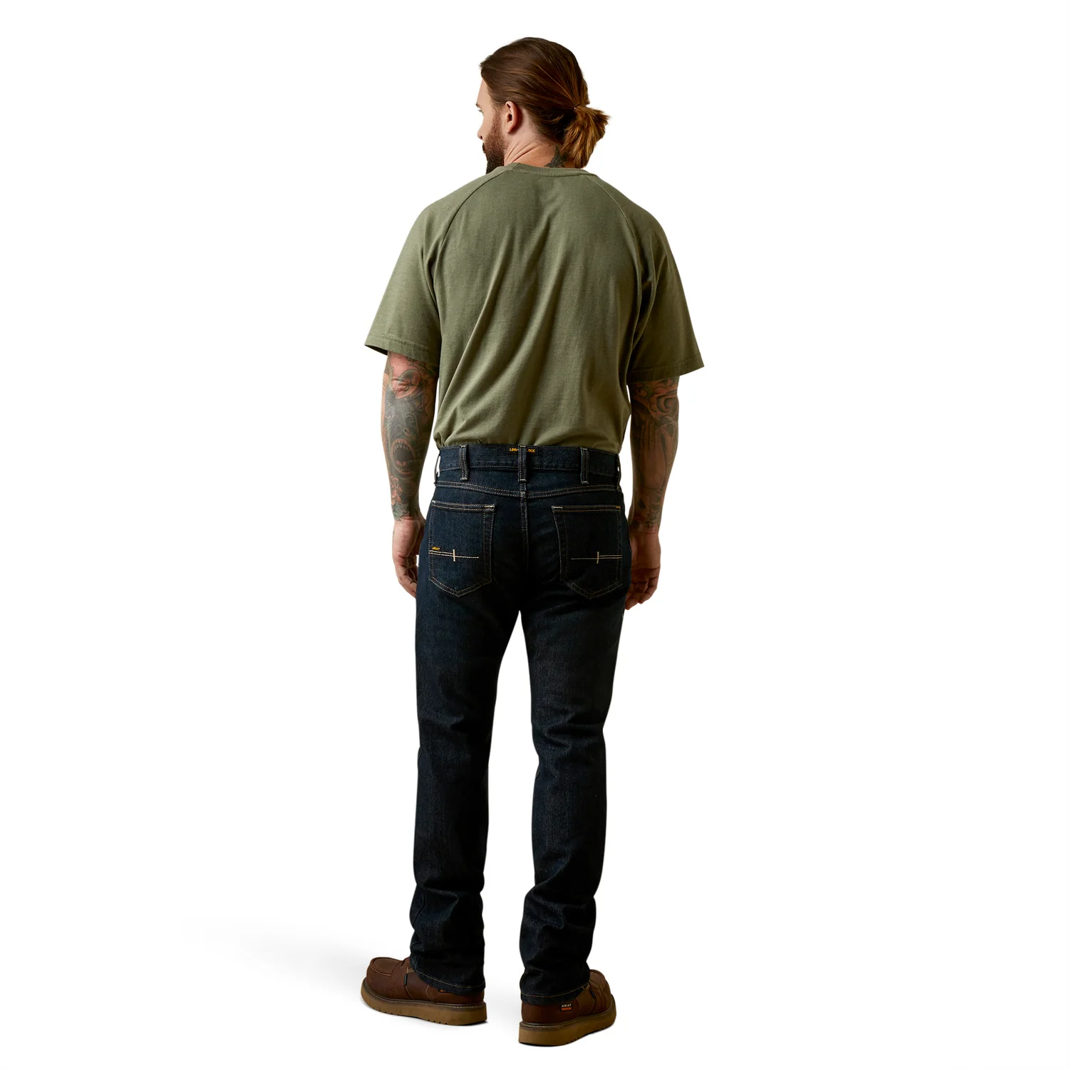 Ariat Men's Rebar M7 DuraStretch Edge Stackable Straight Leg Jean - Blackstone - Image 2