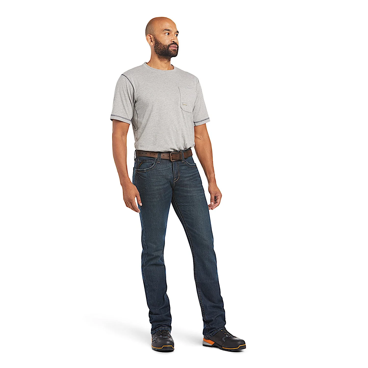 Ariat Men's Rebar M7 DuraStretch Edge Stackable Straight Leg Jean - Bodie - Image 3