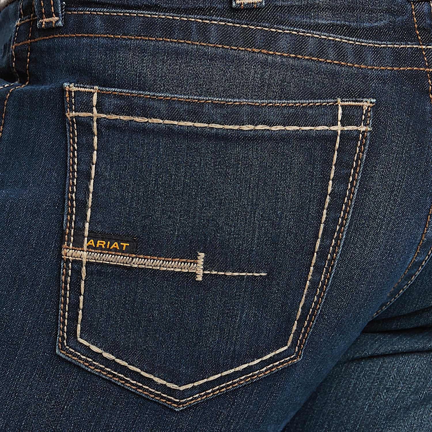Ariat Men's Rebar M7 DuraStretch Edge Stackable Straight Leg Jean - Bodie - Image 6