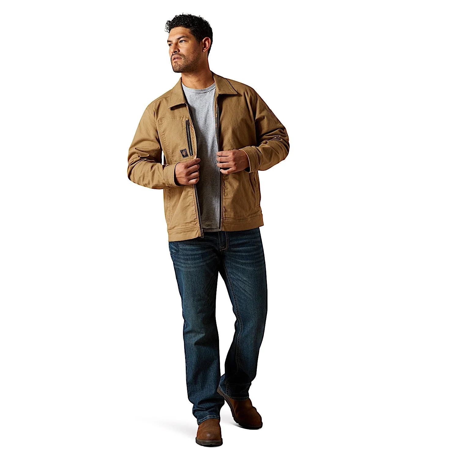 Ariat Men's Rebar Made Tough Shop Jacket - Rebar Khaki - Image 3