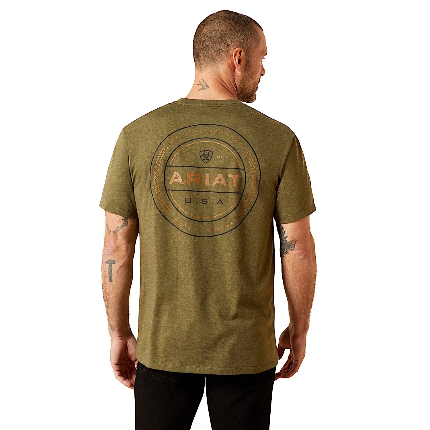 Ariat Men's Ropers Seal T-Shirt - Military Heather