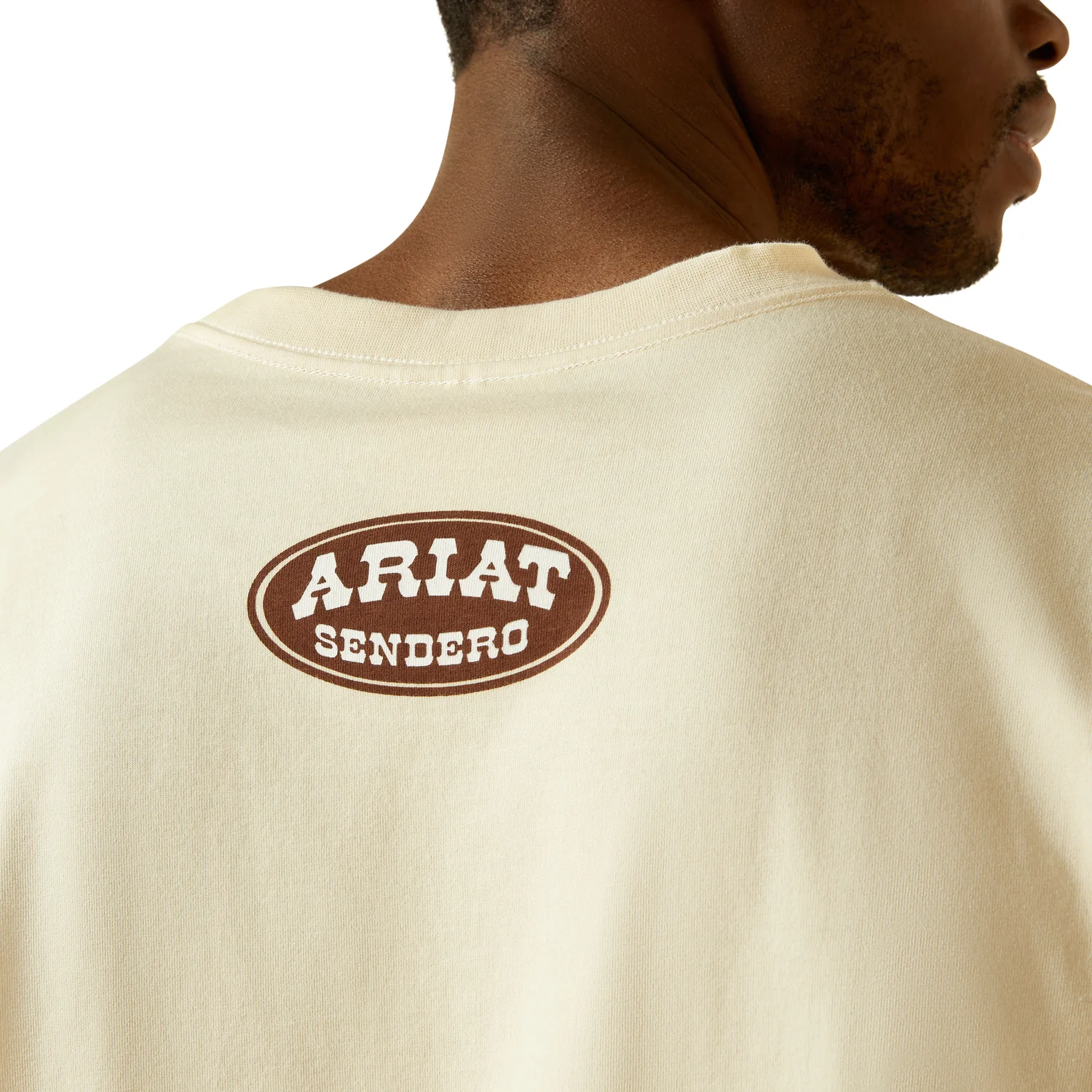 Ariat Men's Sendero Slow Horses Tee - Sandshell - Image 4