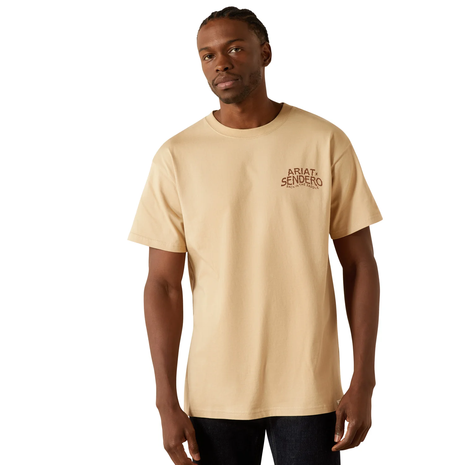 Ariat Men's Sendero West Is Best Tee - Irish Cream