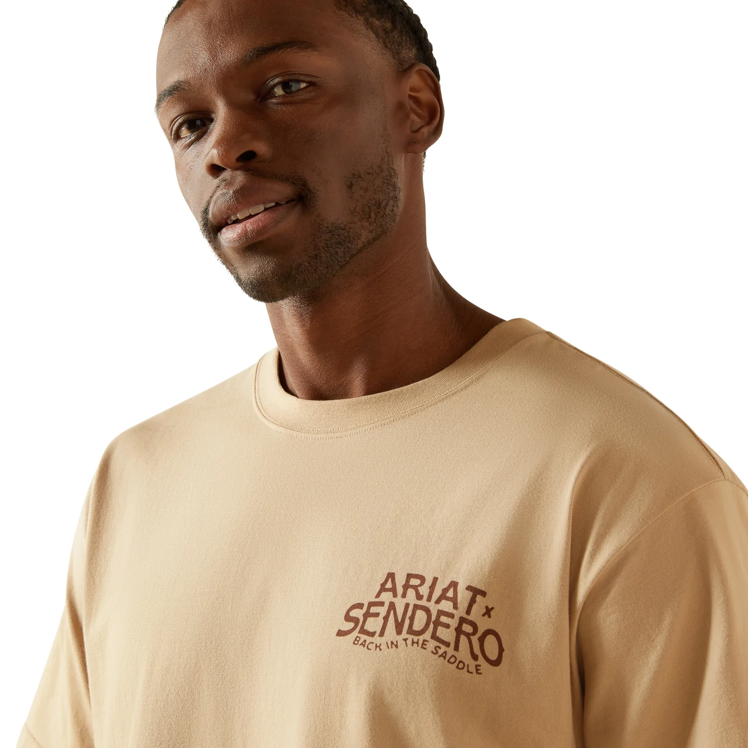 Ariat Men's Sendero West Is Best Tee - Irish Cream - Image 3