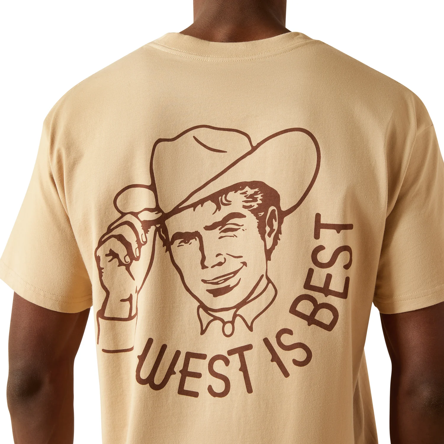 Ariat Men's Sendero West Is Best Tee - Irish Cream - Image 4