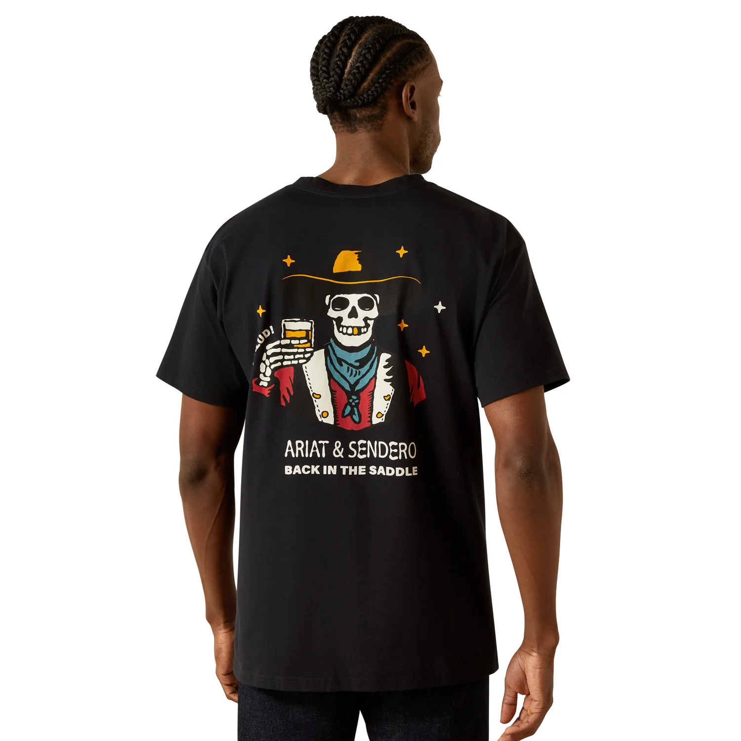 Ariat Men's Sendero When Life Gives You Agaves Tee - Black - Image 2