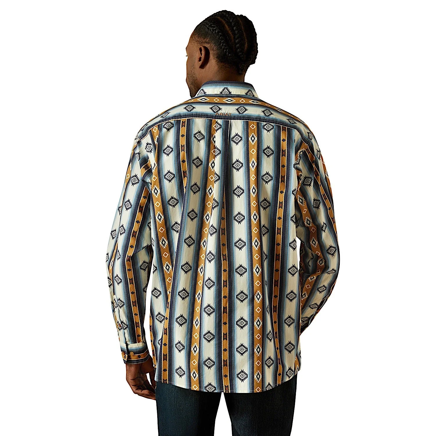 Ariat Men's Shilo Classic Fit Shirt - Blue - Image 2