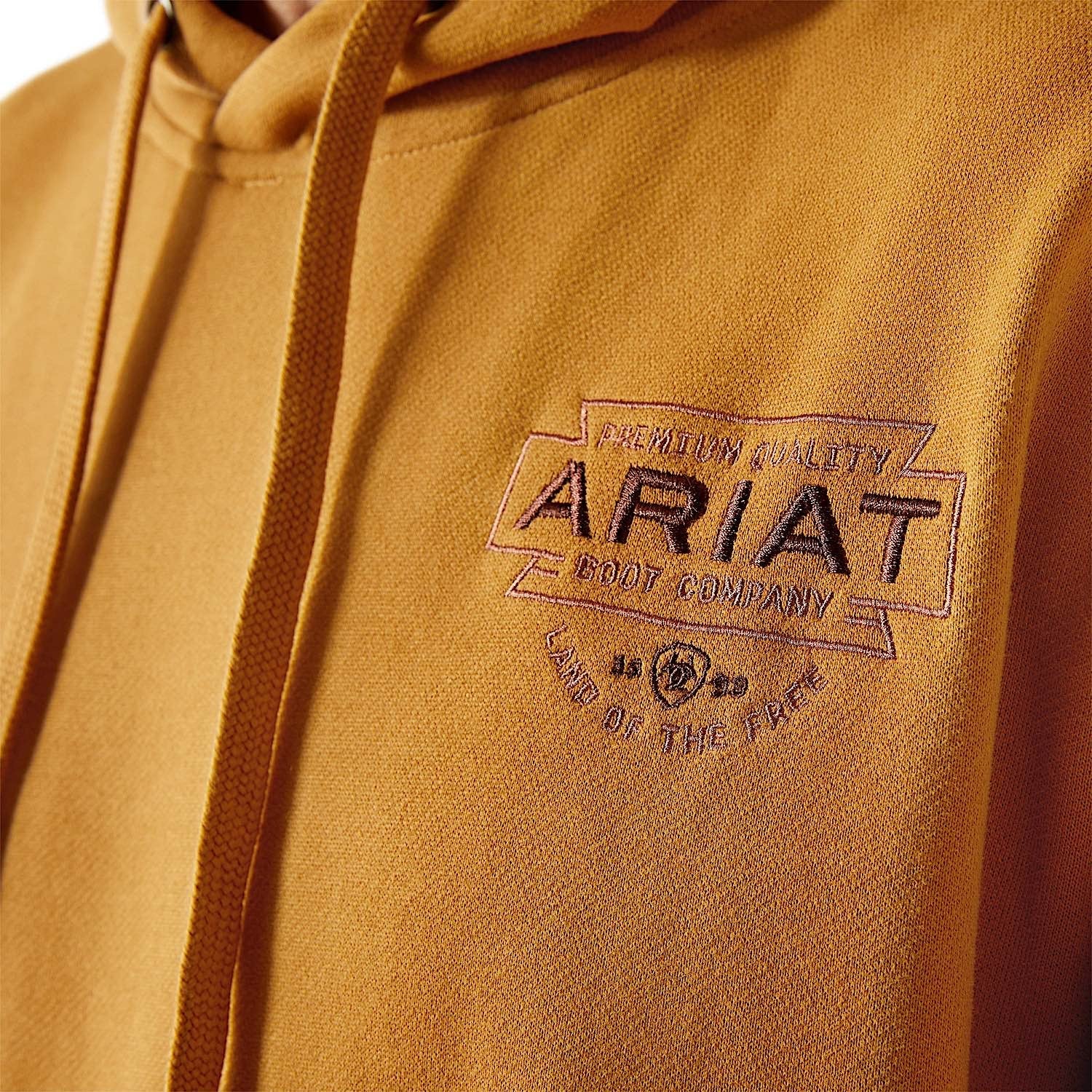 Ariat Men's Southwest Simple Buckle Hoodie - Bone Brown - Image 4