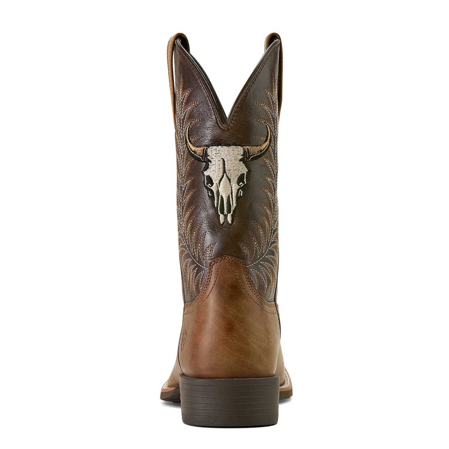 Ariat Men's Sport Steer Skull Cowboy Boot - Sandstorm/Bitter Chocolate - Image 2