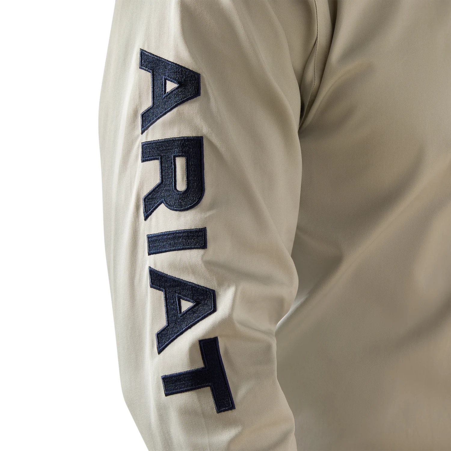 Ariat Men's Team Logo Twill Classic Fit Shirt - Silver / Navy - Image 4