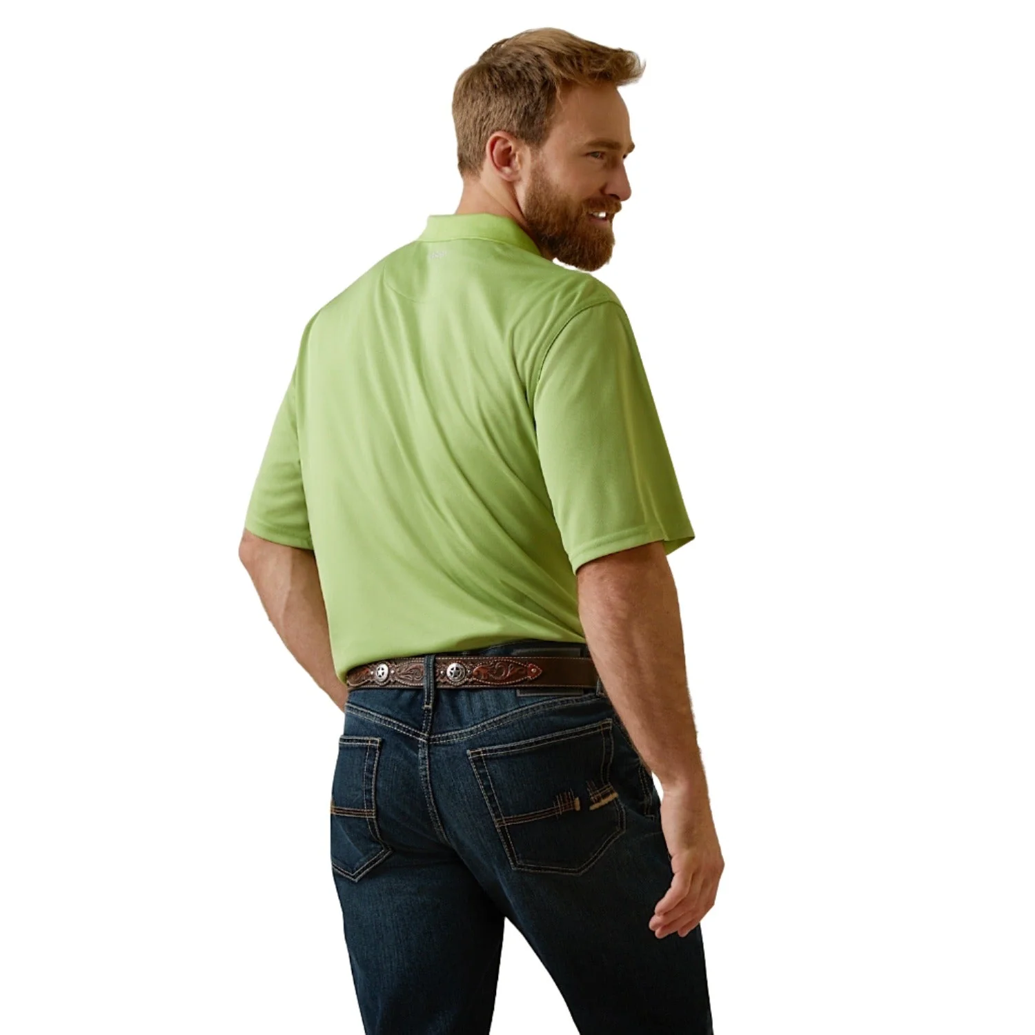 Ariat Mens TEK S/S Polo Herbal Garden - Image 2