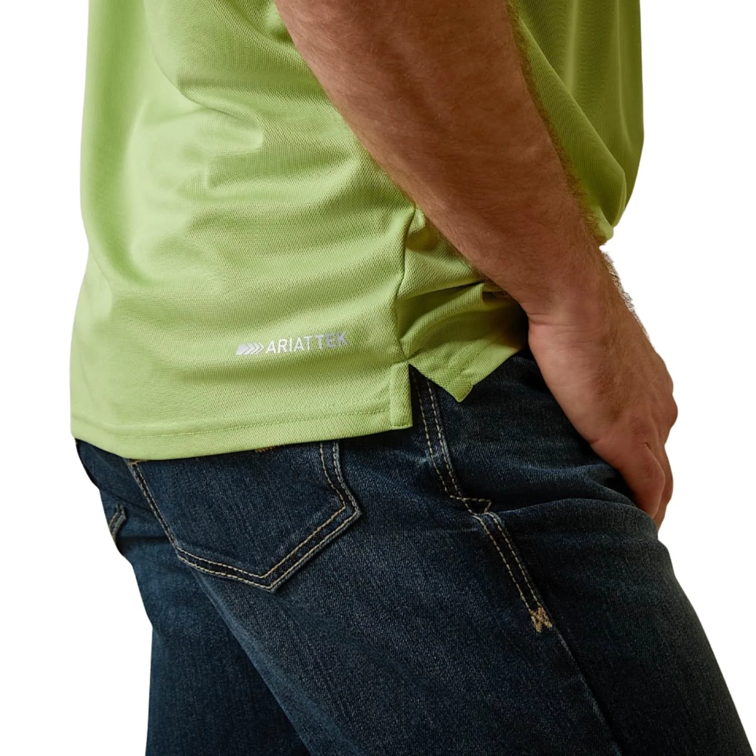 Ariat Mens TEK S/S Polo Herbal Garden - Image 3