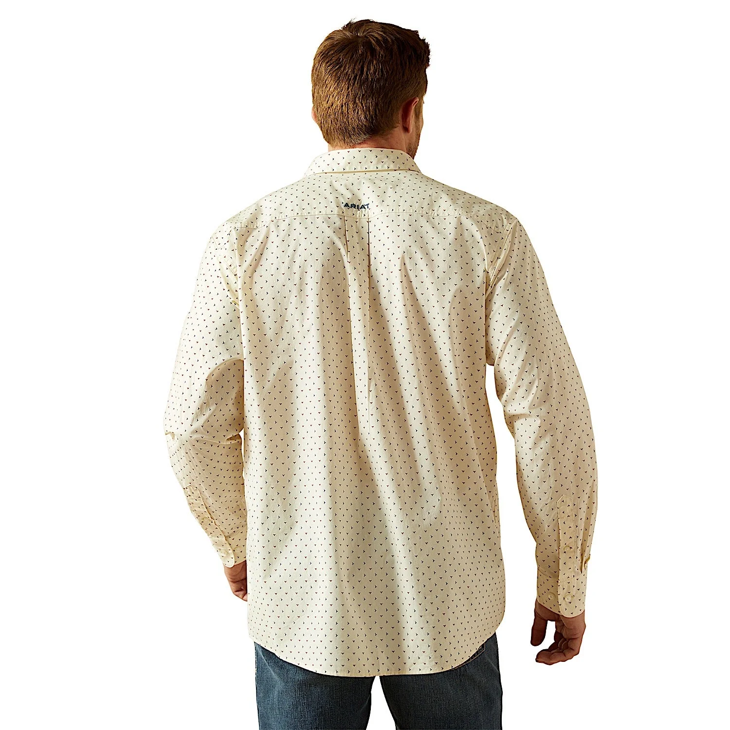 Ariat Men's Titan Classic Fit Shirt - Cream - Image 2
