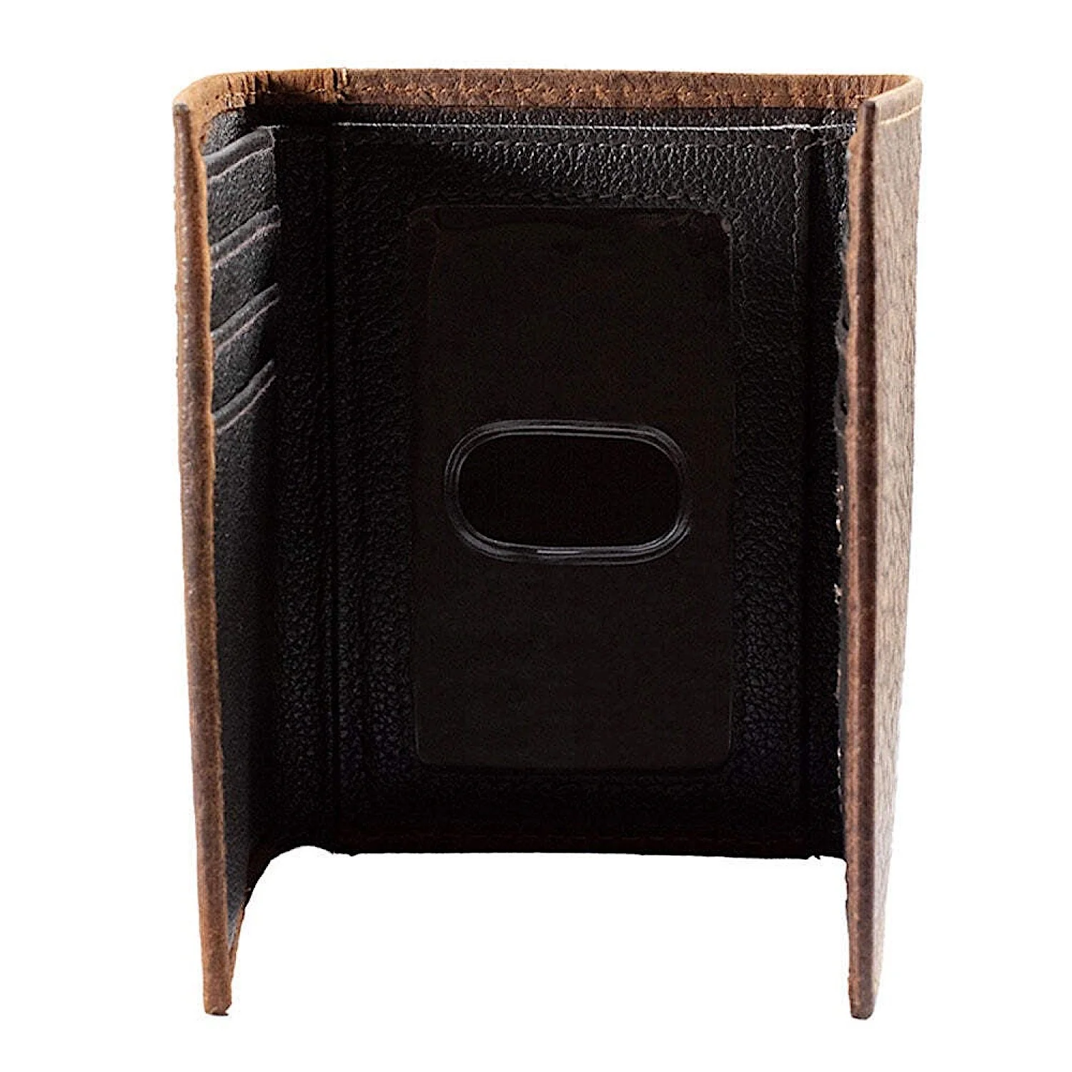 Ariat Men's Trifold Style Wallet Bug Stitch - Brown - Image 3