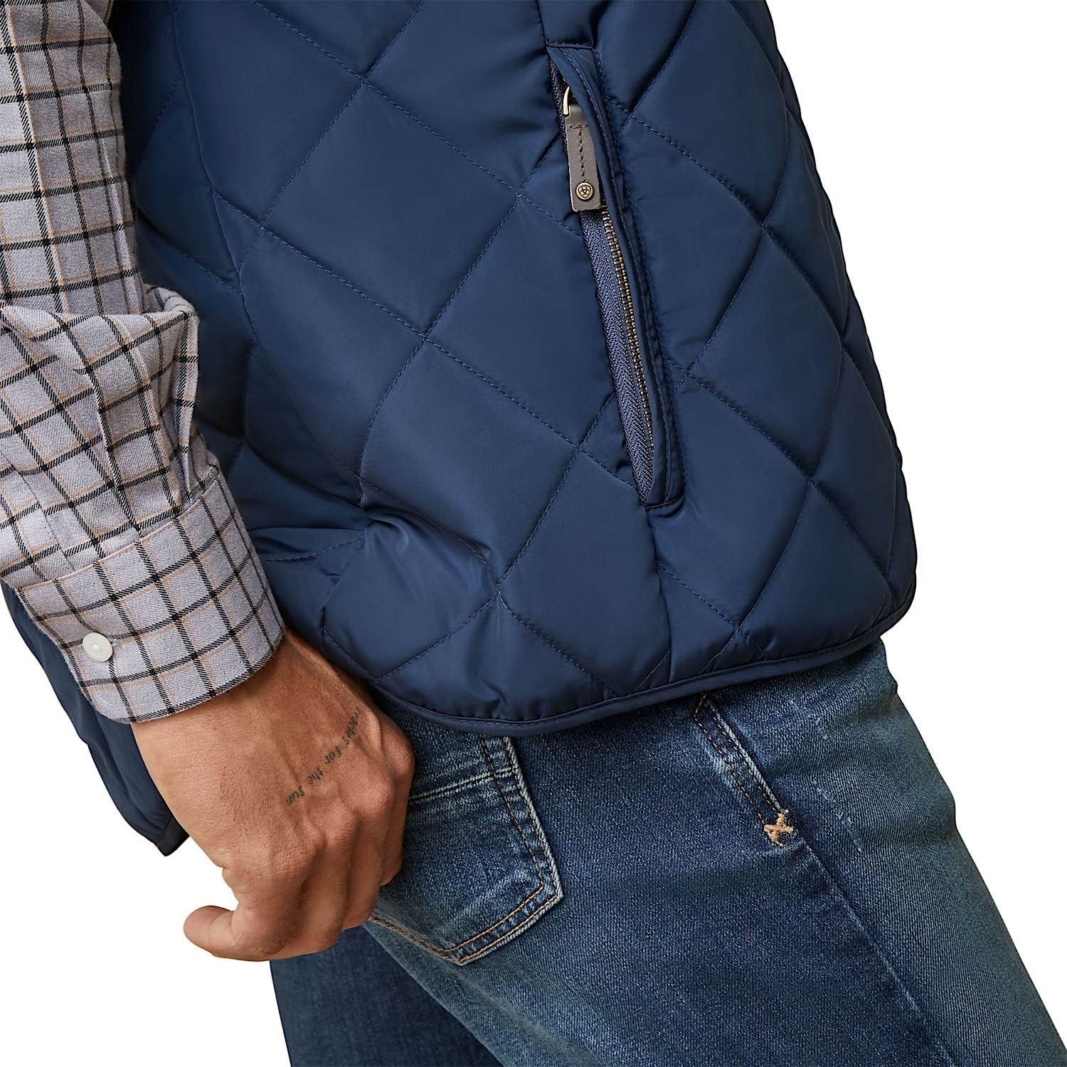 Ariat Men's Woodside Vest - Navy - Image 3