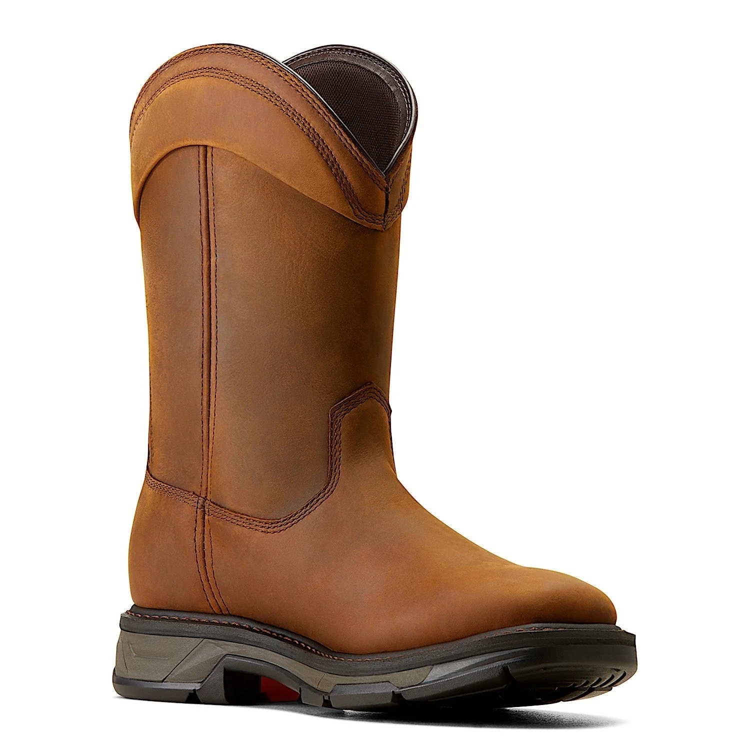 Ariat Men's Workhog XT Wellington H2O Work Boot - Distressed Brown - Image 6