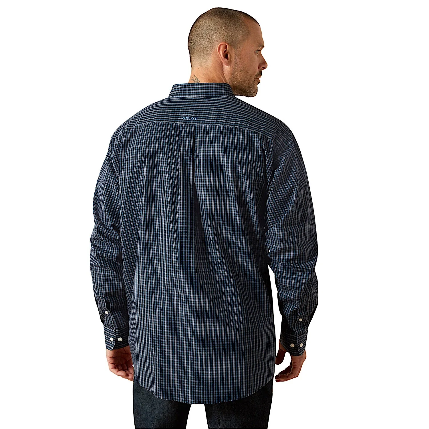 Ariat Men's Wrinkle Free Carlos Classic Fit Shirt - Black - Image 2