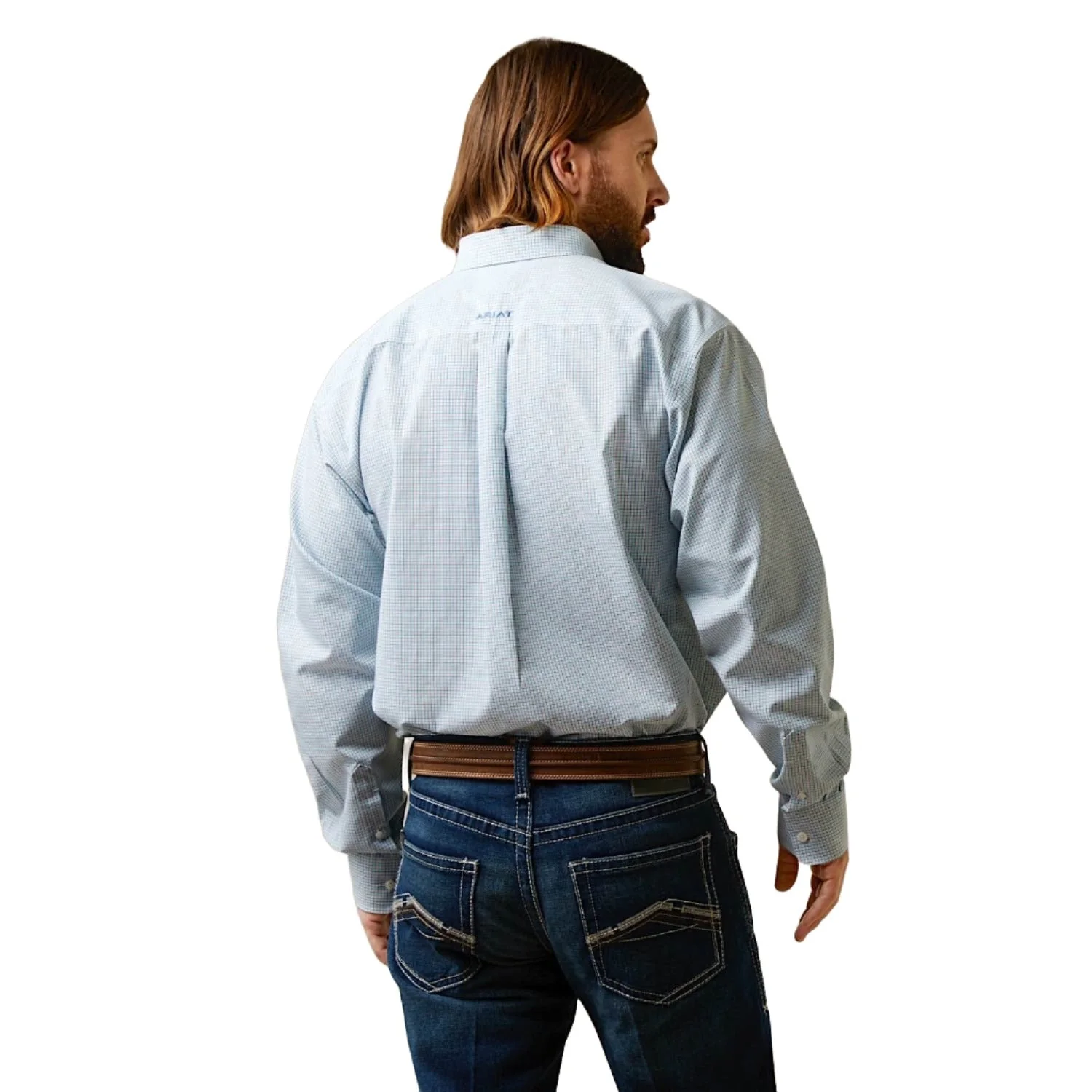 Ariat Men's Wrinkle Free Westley Classic Shirt White - Image 2
