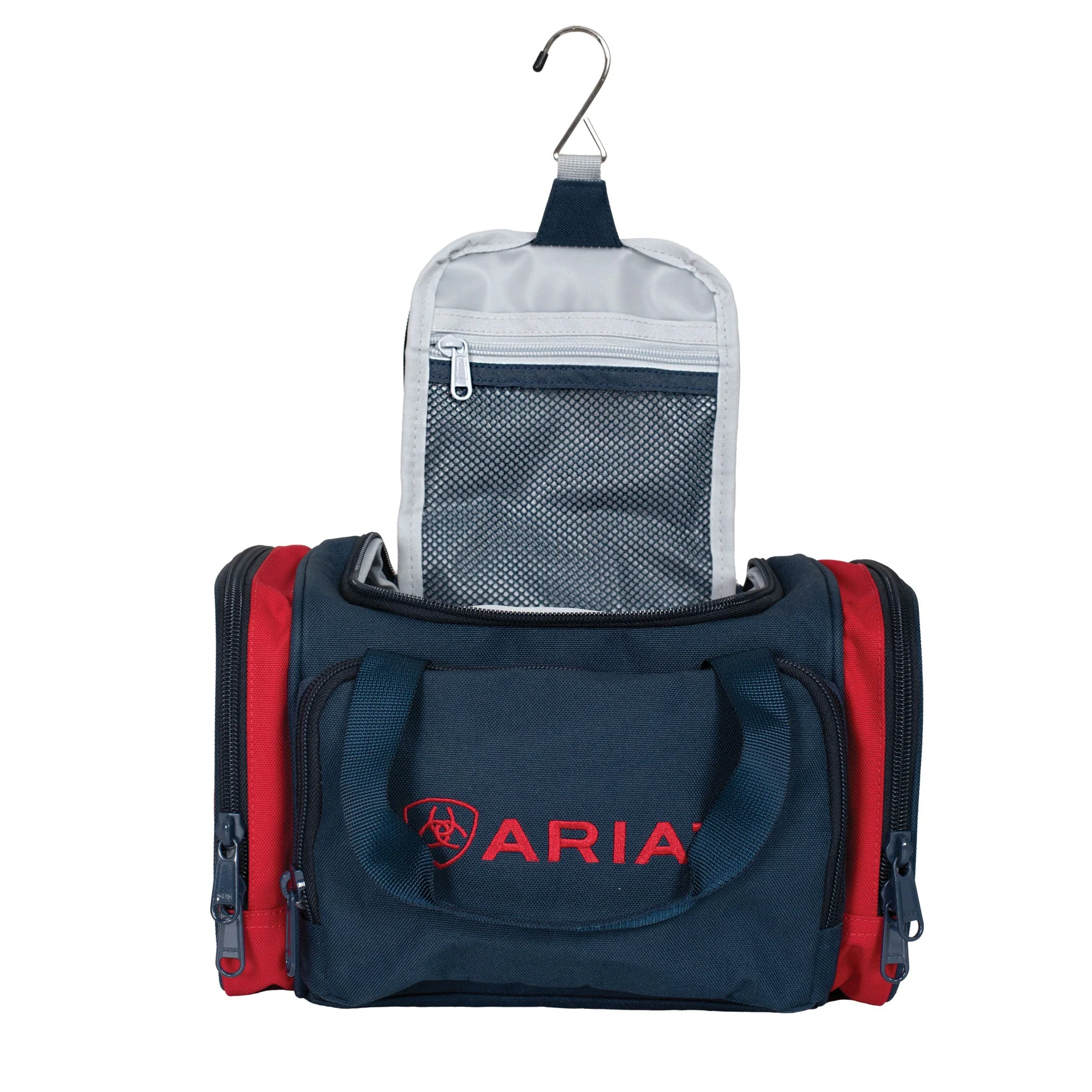 Ariat Unisex Vanity Bag - Red / Navy - Image 2