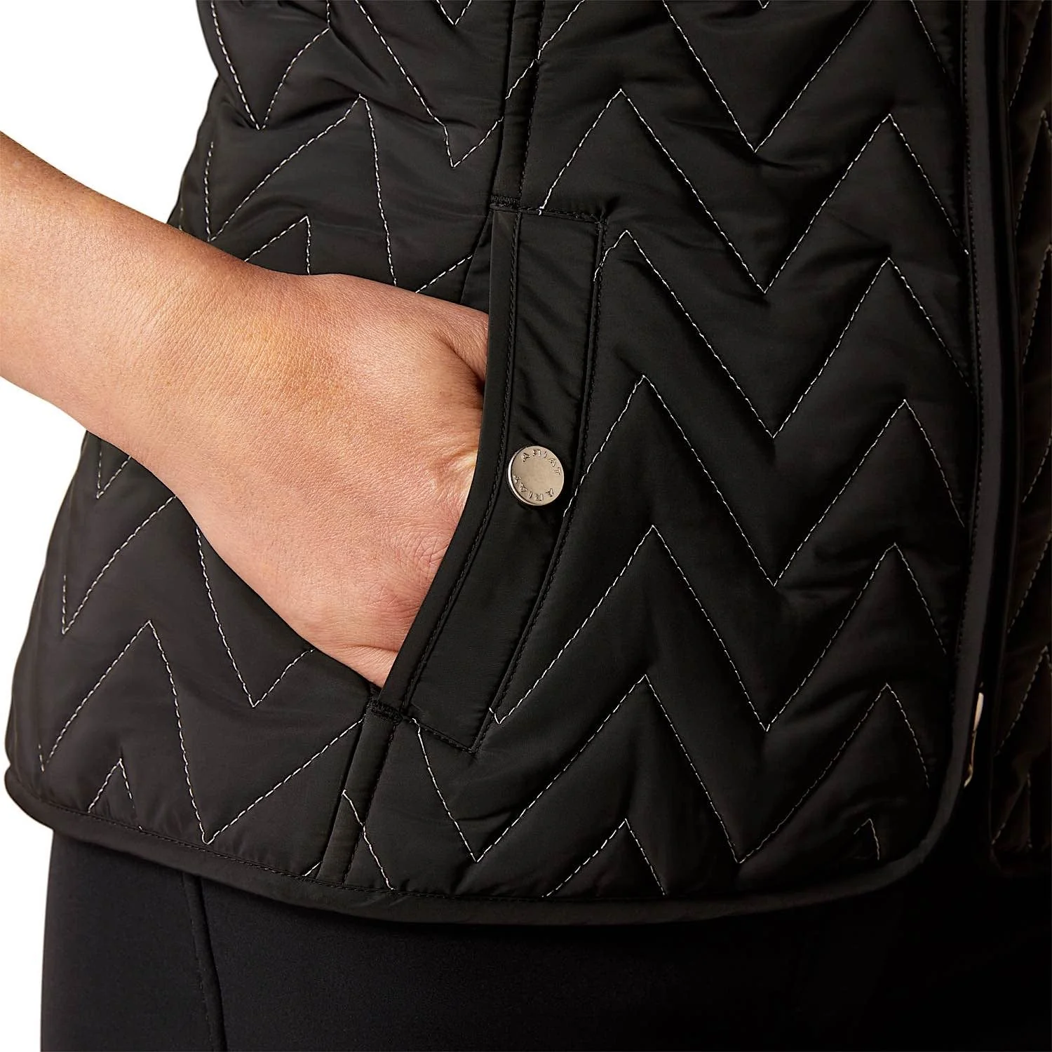 Ariat Women's Ashley Insulated Vest - Black - Image 3
