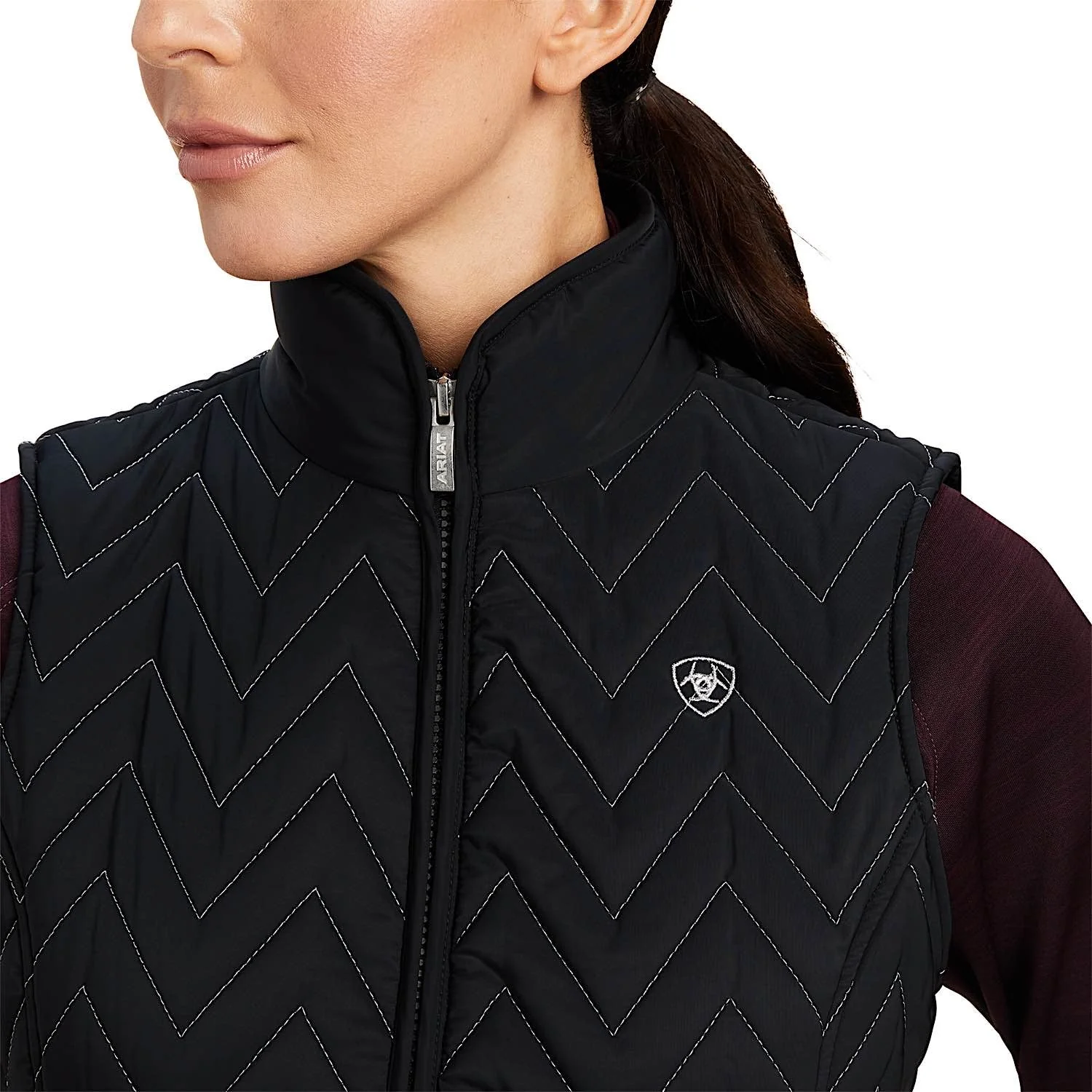 Ariat Womens Ashley Insulated Vest Black - Image 3
