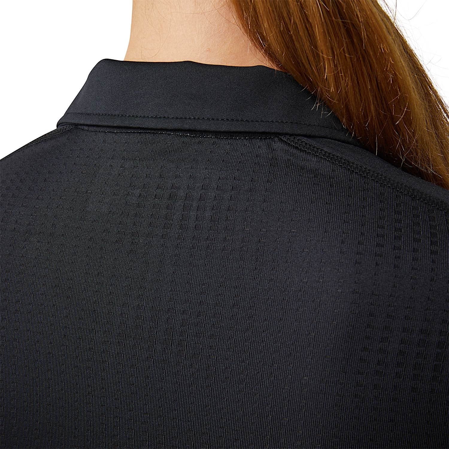 Ariat Womens Bandera 1/4 Zip S/S Polo Black - Image 5